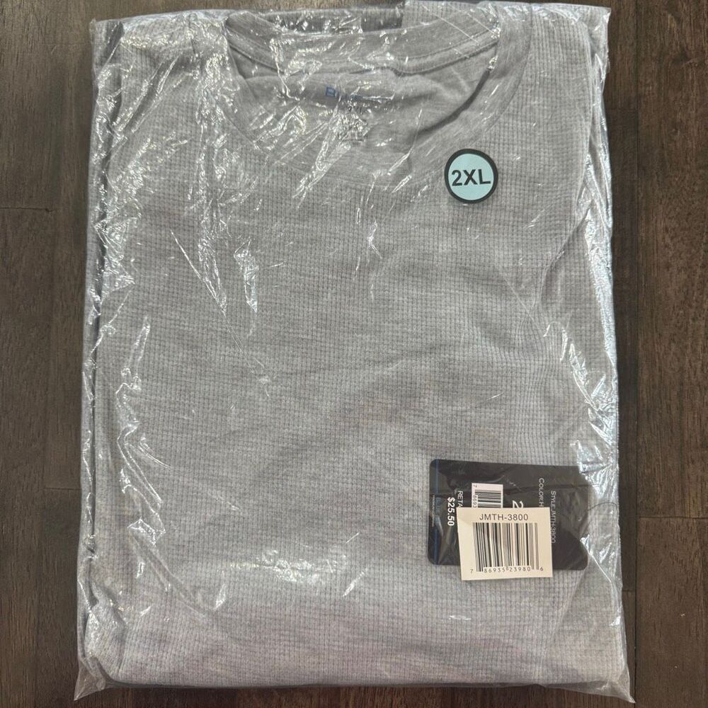 Blue Ice Long Sleeve Thermal Shirt 2XL Heather Grey